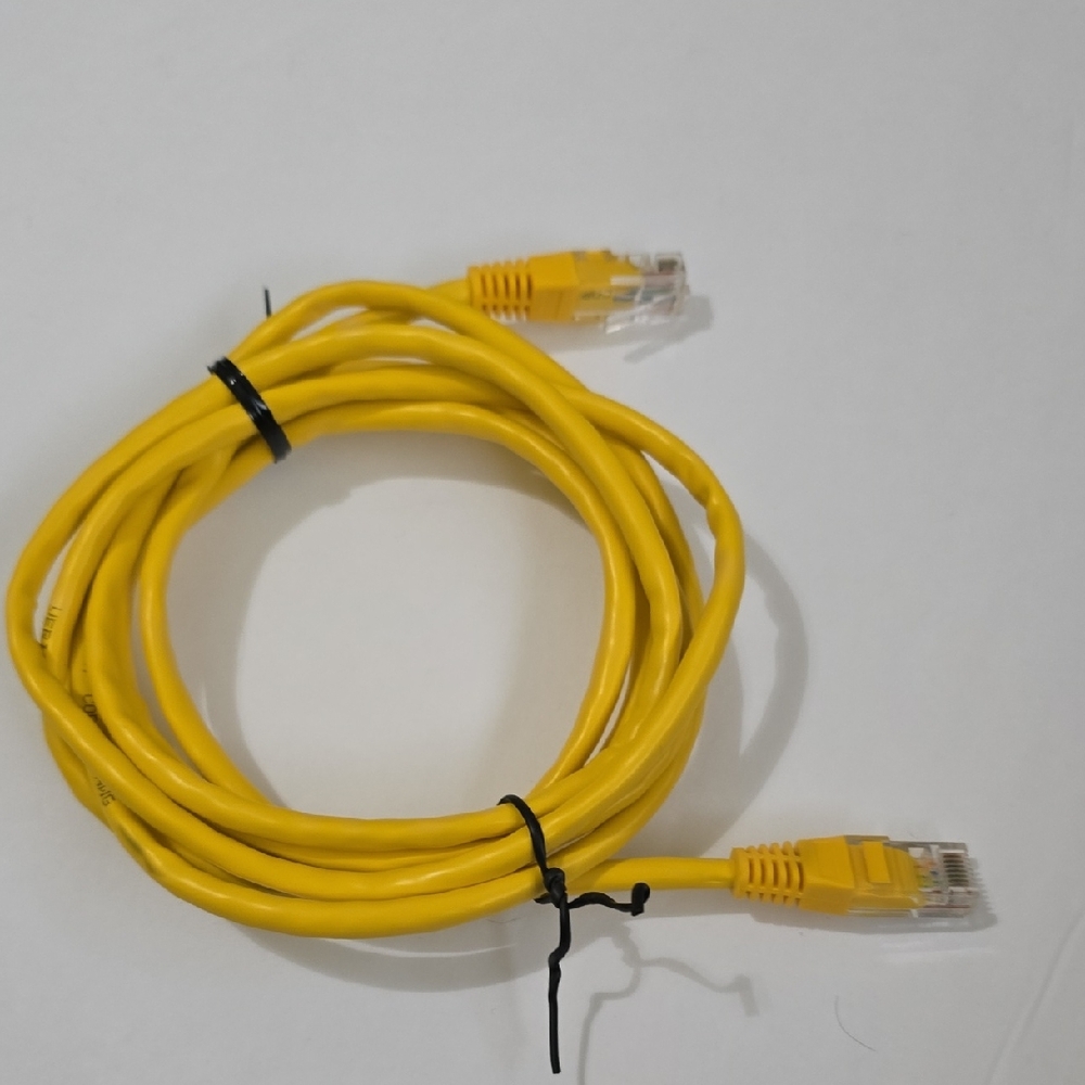 Yellow Ethernet Cable ~6 Feet 6 Inches